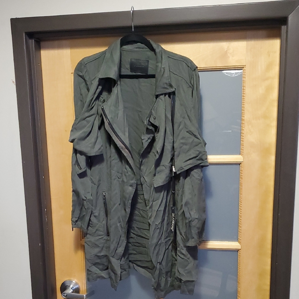 Nwot Sz M Olive Green Zippered Jacket